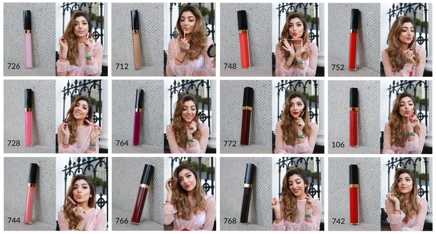 Chanel Rouge Coco gloss review swatches - Amelia Liana